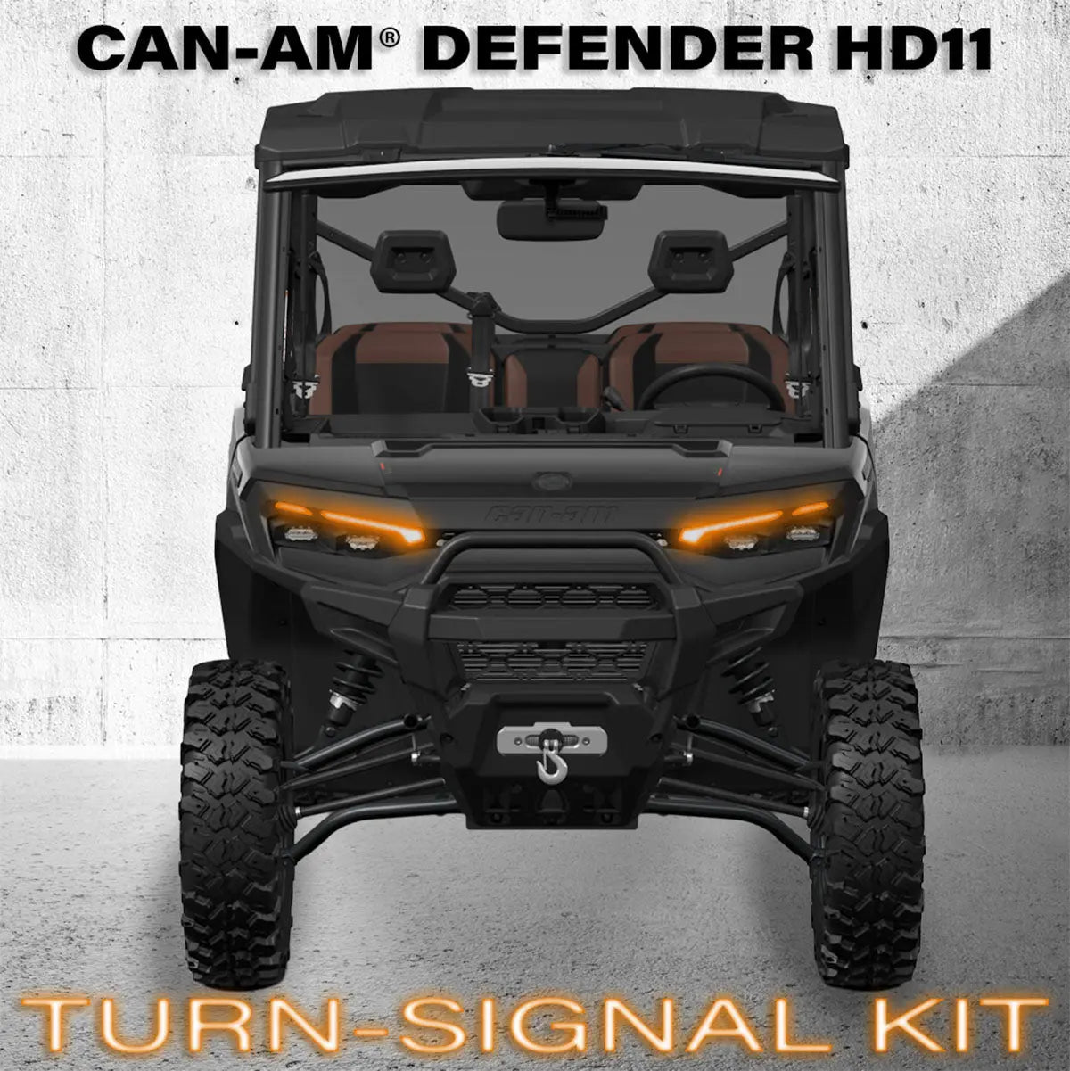 Turn-Signal Plug-&-Play Kit | 2026 Can-Am Defender HD11 | Front LED Lights w/Taillight Integration SWITCH Works