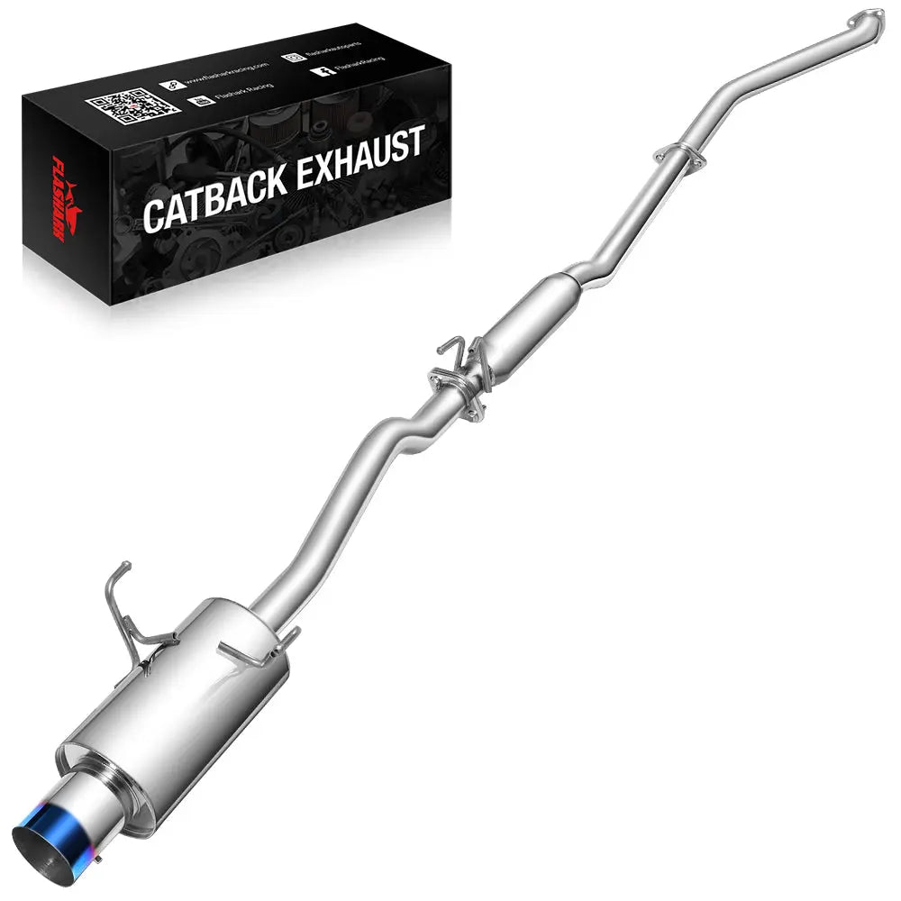 Cat-Back Exhaust for 2001-2005 Honda Civic 1.7L (Excl. Si Hatchback) 4" N1 Burnt Muffler Tip