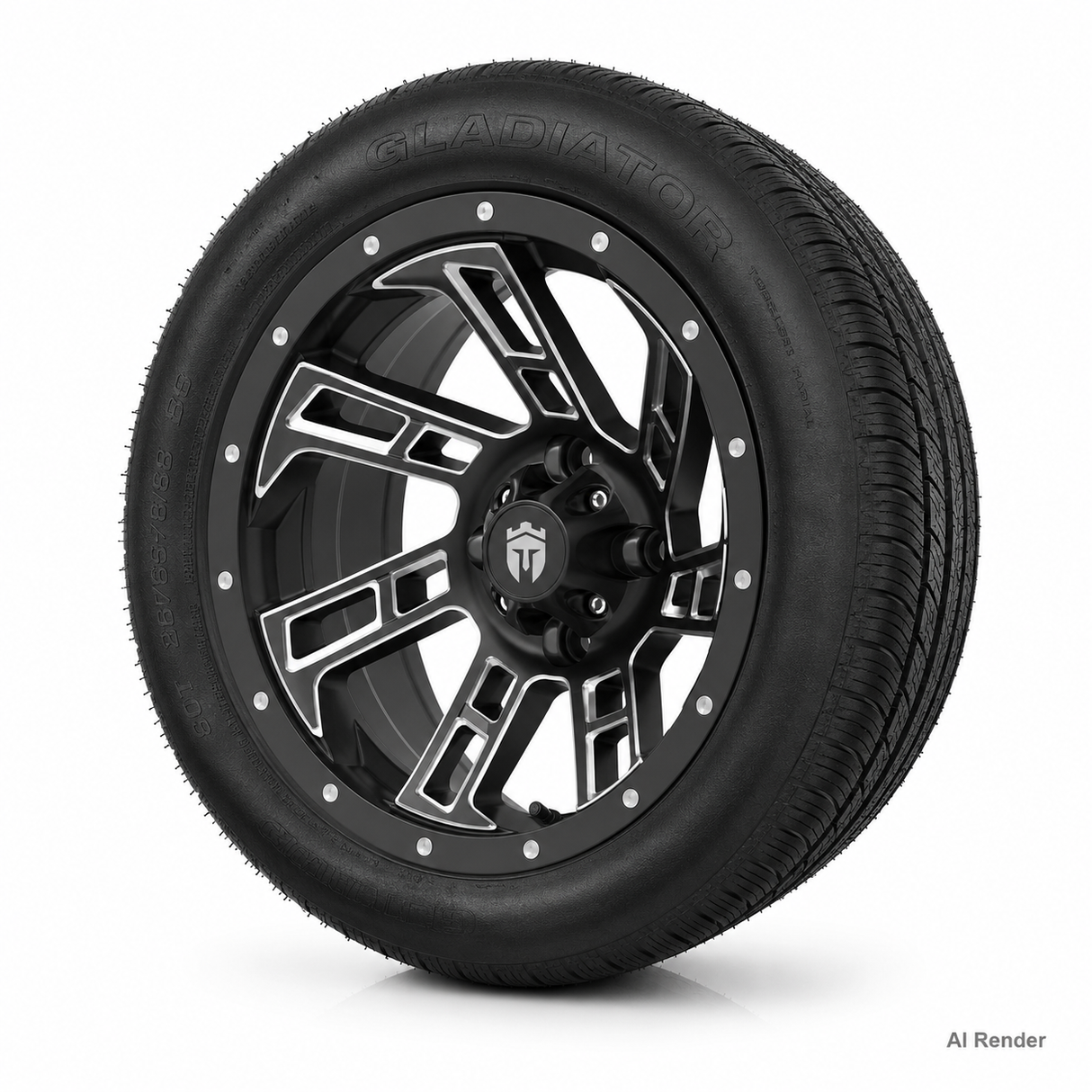 Empire 14" Hook HK2 Wheel & X Comp H/T Tire Package