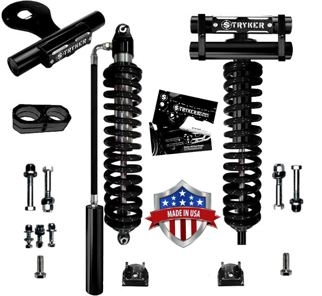 F250 F350 FRONT Reservoir Coilover Conversion Kit 2017 to 2026 Super Duty Stryker Off Road Design