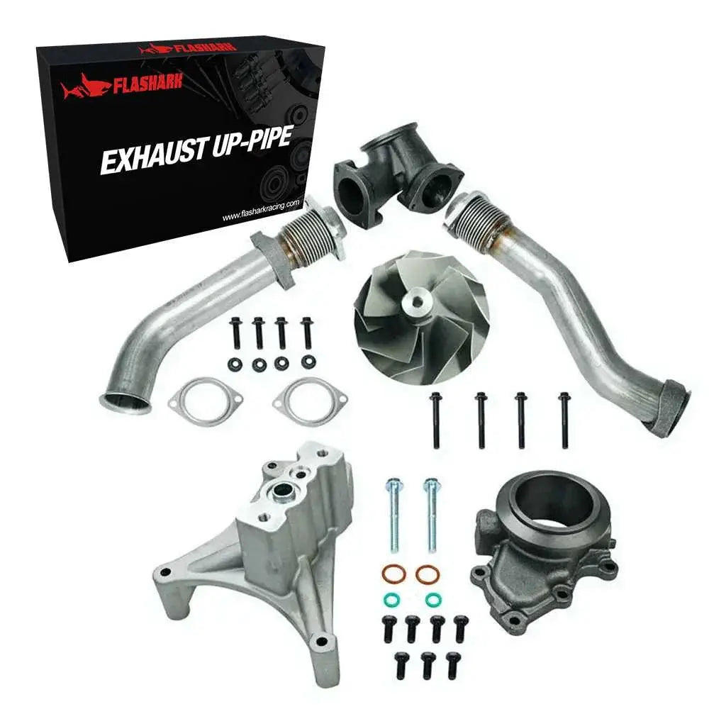1999.5-2003 Ford 7.3 Powerstroke Diesel All-In-One Kit Exhaust Manifold/Up-Pipe Exhaust/Cold Air Intake Kit Flashark