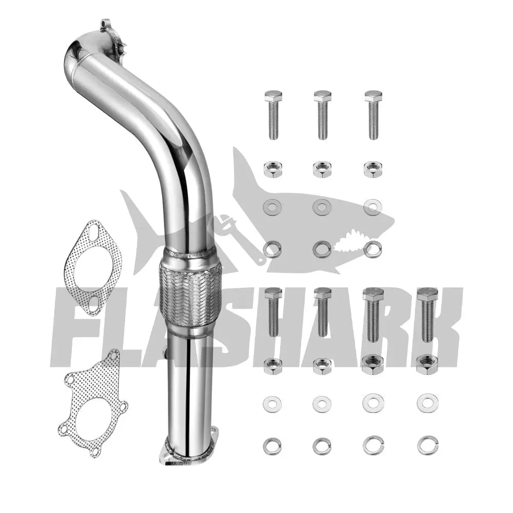 3-Inch Downpipe Exhaust for 1988-2001 Honda Civic/CRX/Del Sol & Acura Integra, T3/T4 Turbo, B16/B18/D15/D16 Engines, 5-Bolt