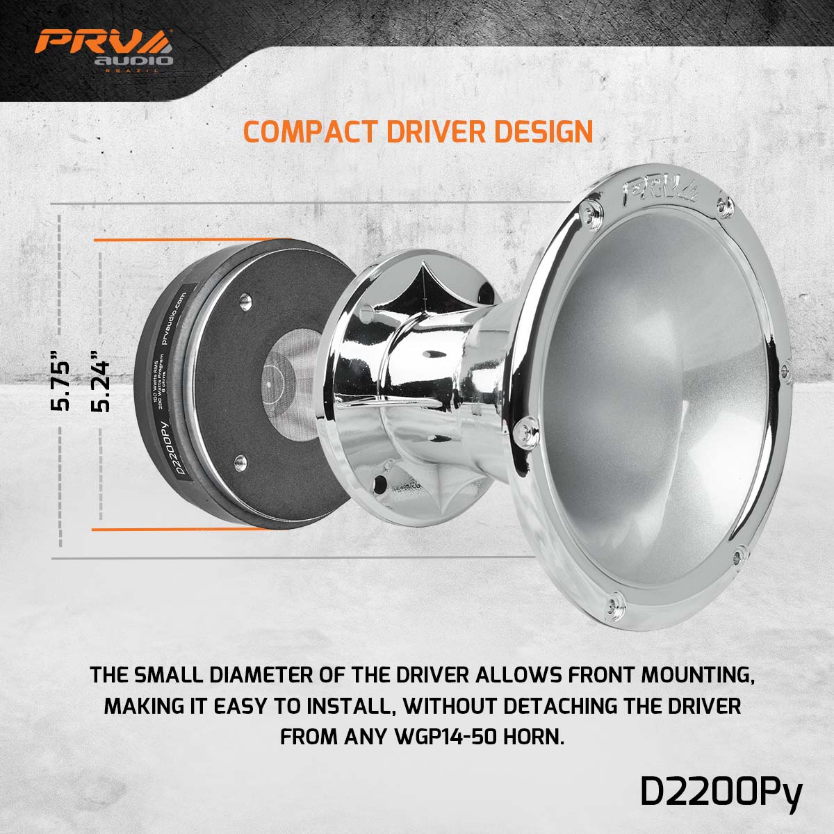 PRV Audio D2200Py 2in Polyimide Compression Driver 100W
