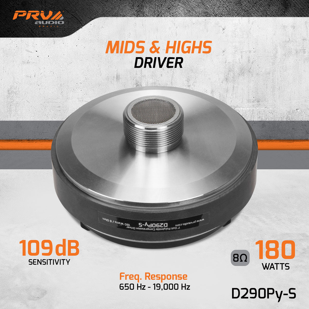 PRV Audio D290Py-S 1in Compression Driver Polyimide Diaphragm