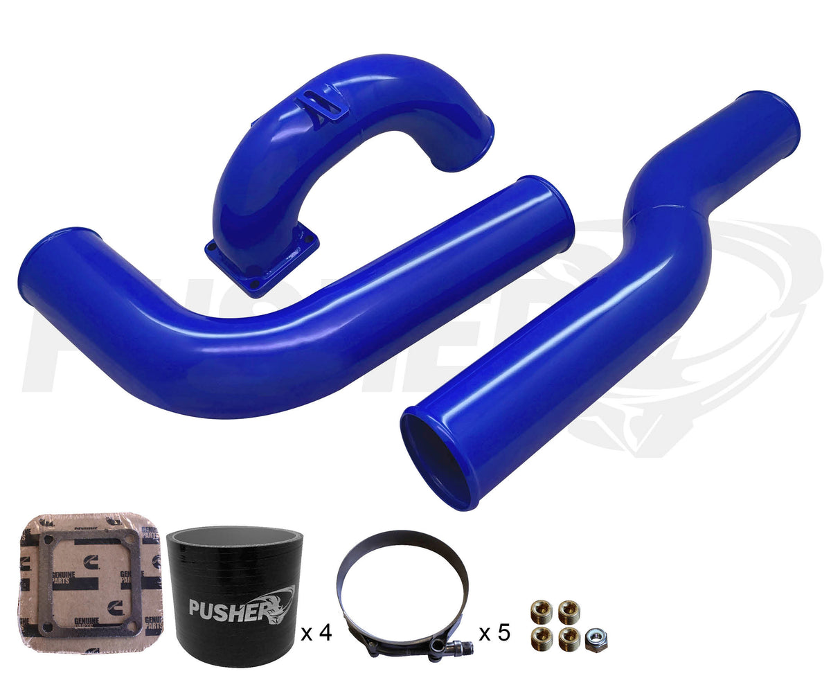 Pusher 3.5" MEGA Intake System with Passenger-Side Tube for 2003-2007 Dodge Cummins