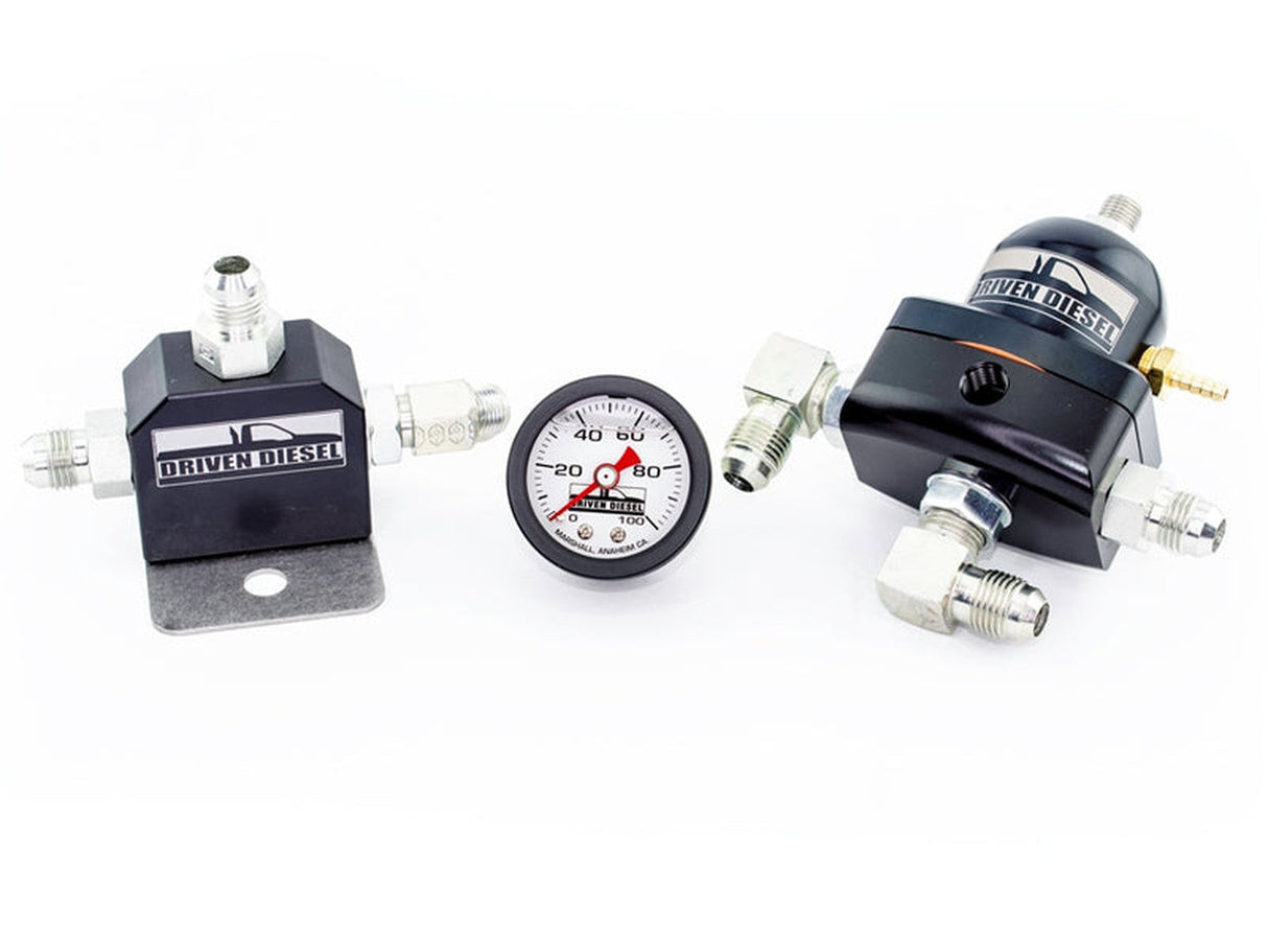 Driven Diesel 7.3L OBS Regulated Return Fuel System Kit, 1994-1997 Ford 7.3L Powerstroke Driven Diesel