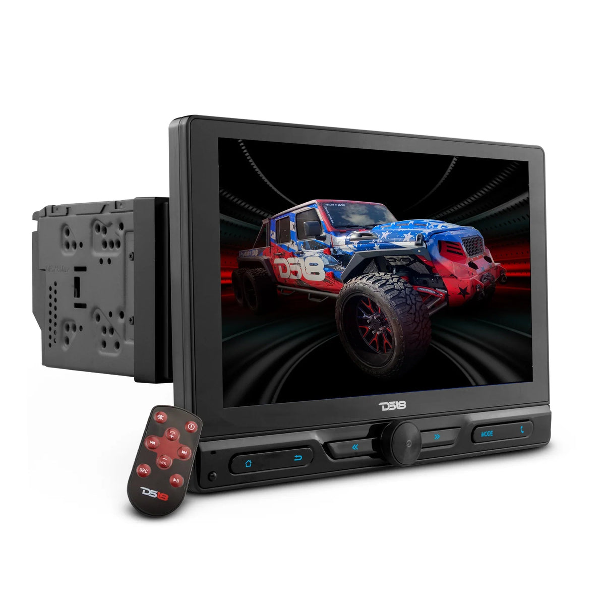 DDX10.5ML 10.5" Floating Swivel Modular Touchscreen Mechless Double-DIN Headunit with Bluetooth, Mirror Link and USB DS18