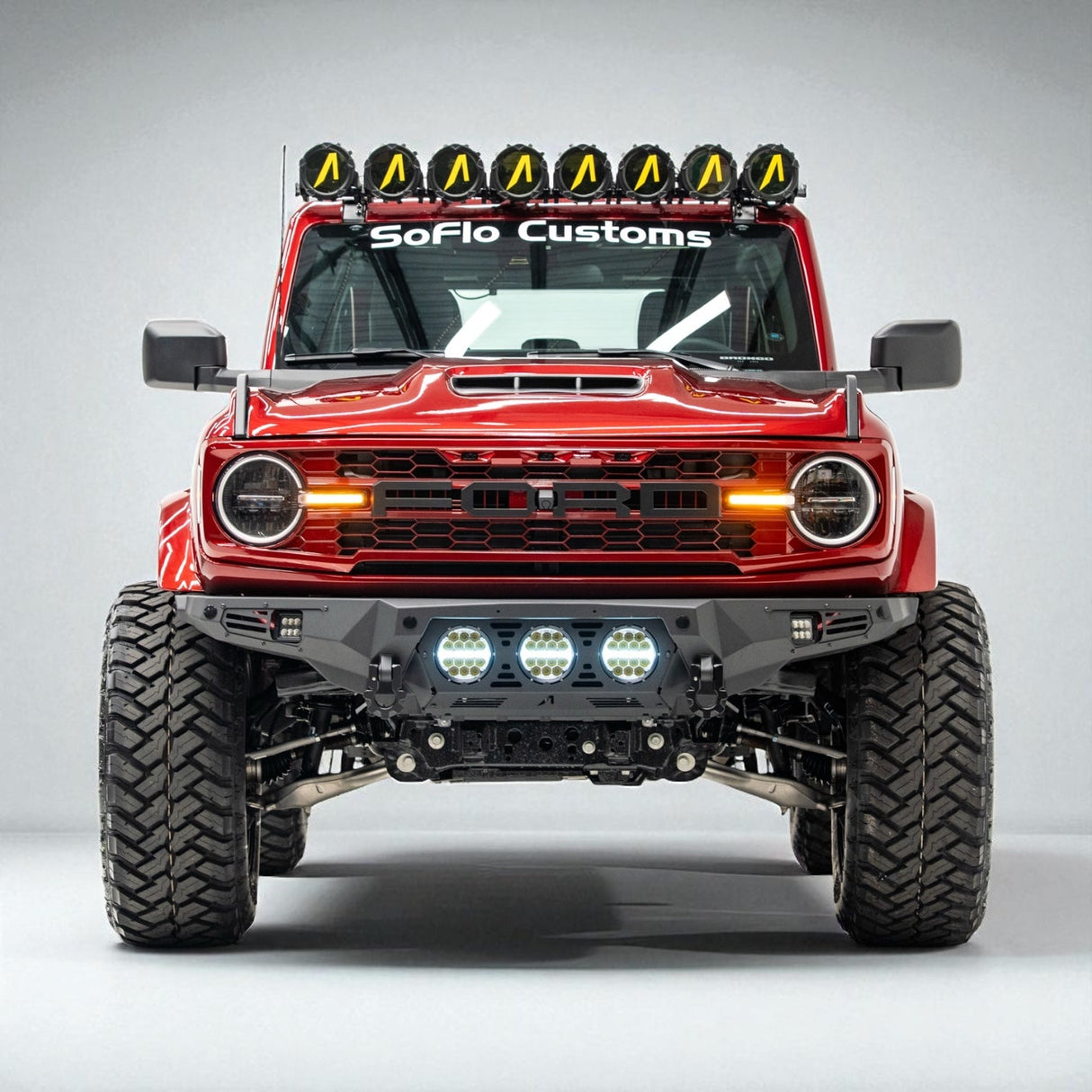 Ford Bronco Baja Front Bumper w/ Lights 2021-2026