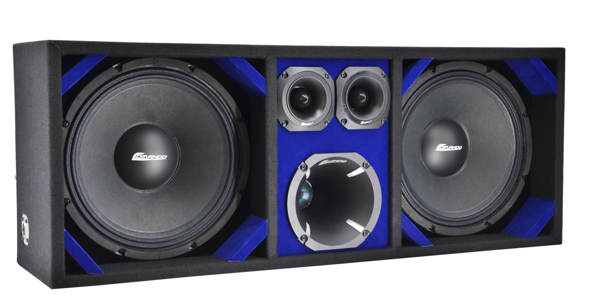 KTPON-212BLACK | KITIPON DOUBLE 12’’ BLACK-BLUE Comando Audio Inc.