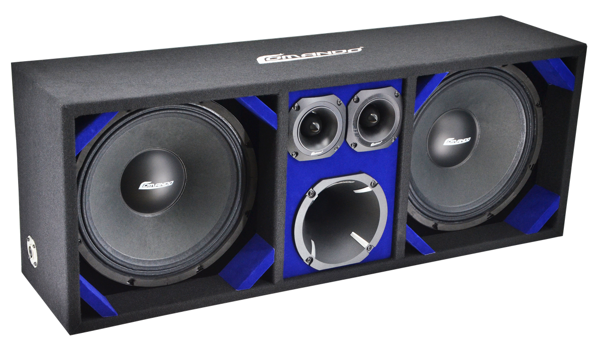 KTPON-212BLACK | KITIPON DOUBLE 12’’ BLACK-BLUE Comando Audio Inc.
