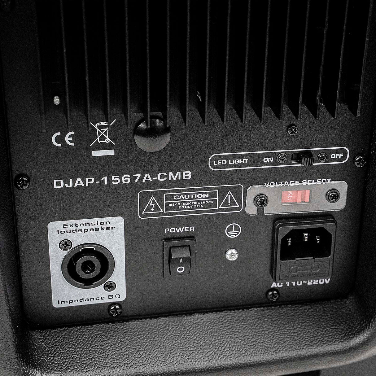 15" Professional Active Loudspeaker (DJAP-1567A-CMB) Audiopipe