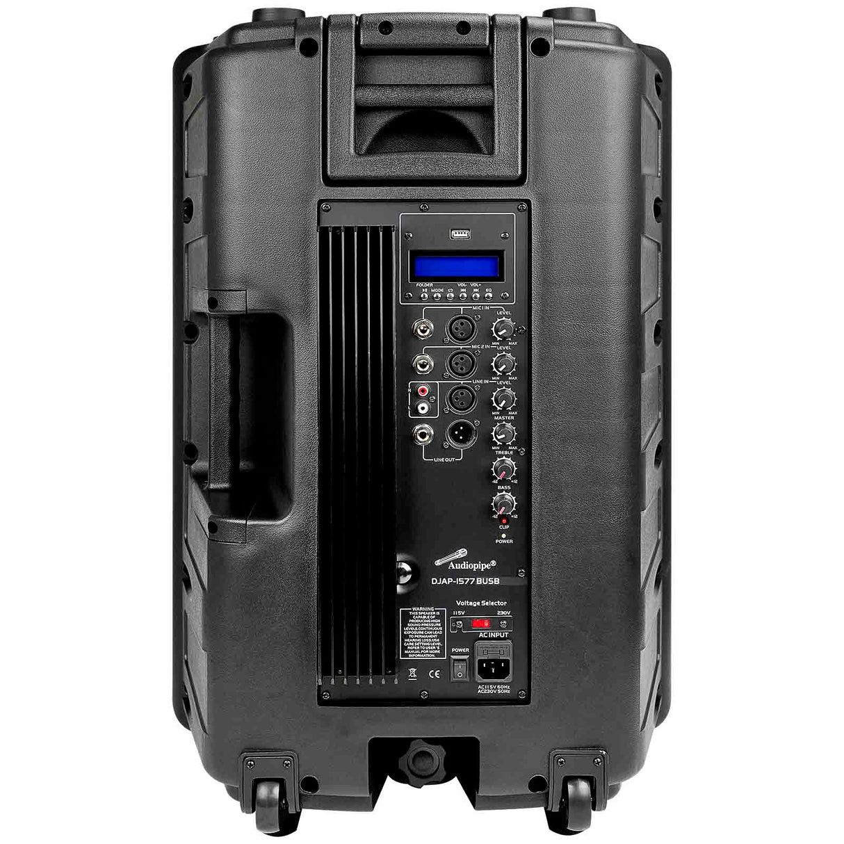 15" Professional Active Loudspeaker (DJAP-1577BUSB) Audiopipe