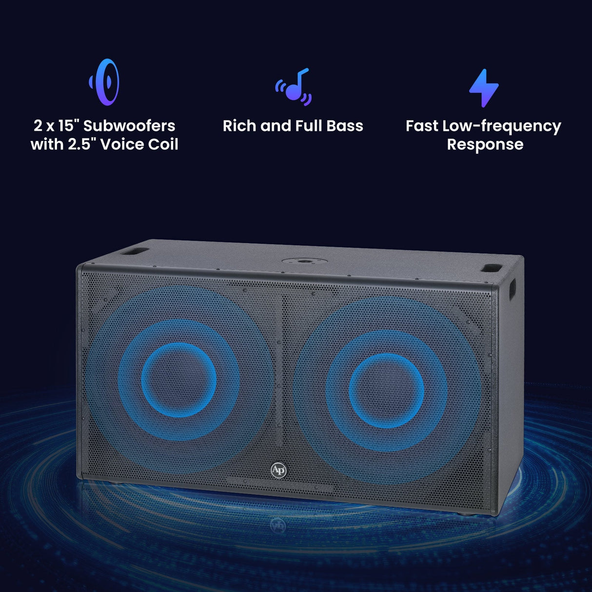 DJAP-SUP15202D 15“ Professional Passive Loudspeaker Audiopipe