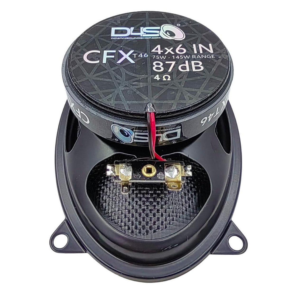 Down4Sound CFXT46 4"x6" 145W RMS Coaxial Speakers (Pair) Down4Sound