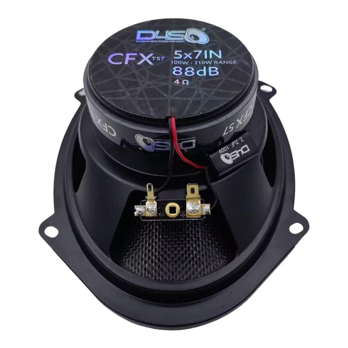 Down4Sound CFXT57 5X7" (6"X8") 210W RMS Coaxial Speakers (Pair) Down4Sound
