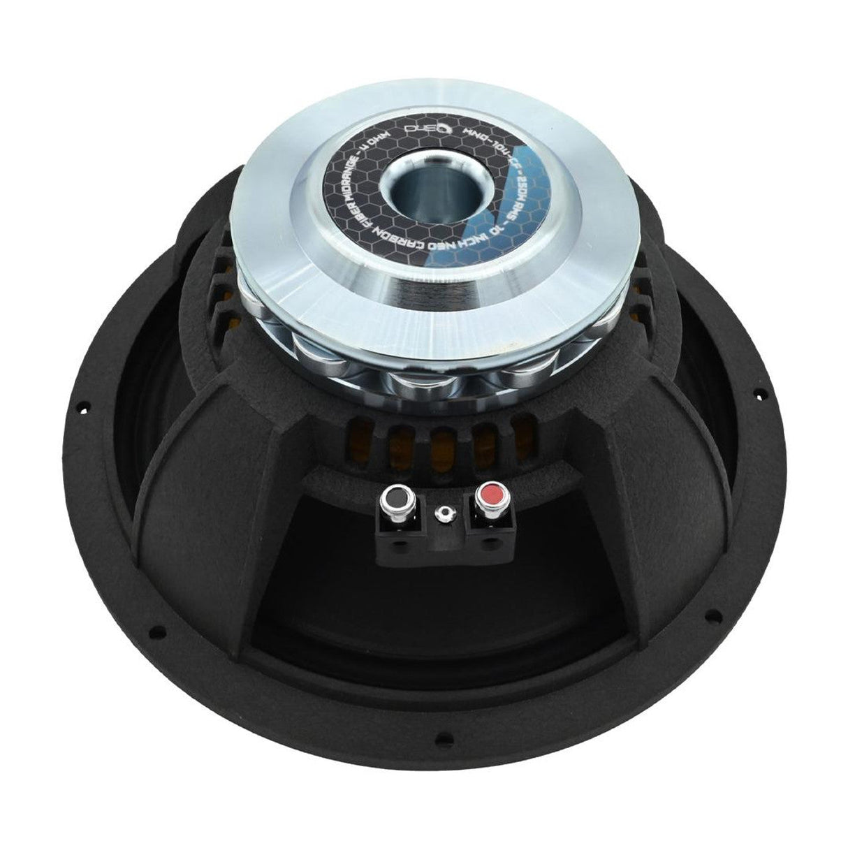 Down4Sound D4S-MND104CF 10" 250W RMS Carbon Fiber Neo+ Water Resistant Speaker (Single)