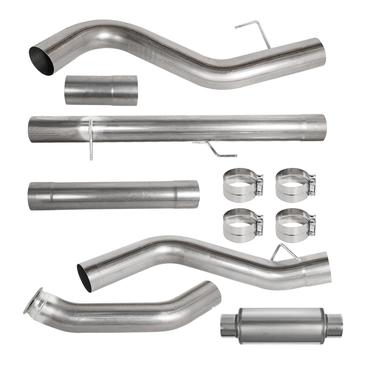 TruckTok 2013-2018 6.7L Ram Cummins 5" Turbo Back DPF Delete Pipe (With Muffler ) TruckTok