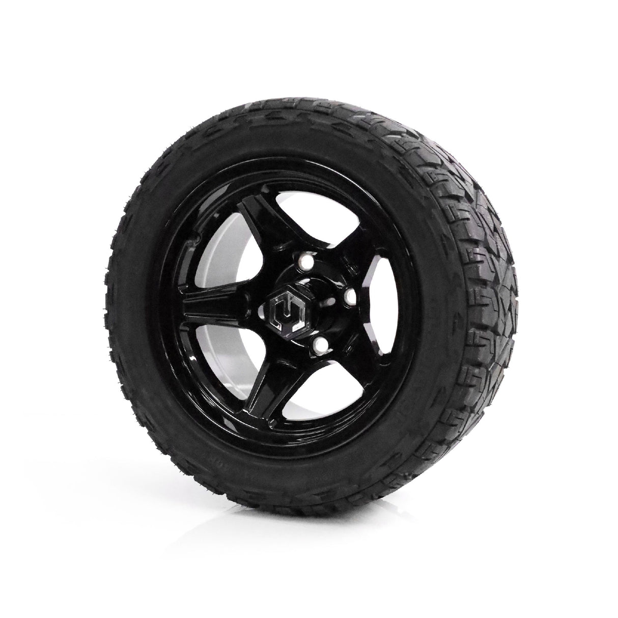 MODZ Drift 12x7 Glossy Black & X Comp X/T Tire Package