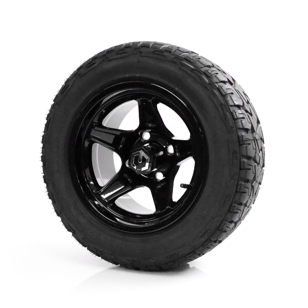 MODZ Drift 12x7 Glossy Black & X Comp X/T Tire Package