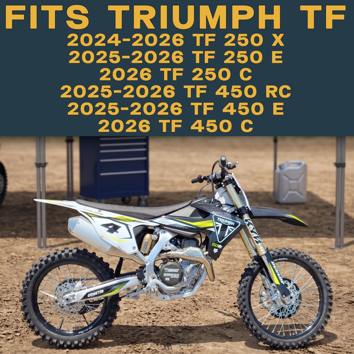 Triumph TF 250/ TF 450 Dirt Bike 2024-2026 Ceramic Brake Pad Set Traild