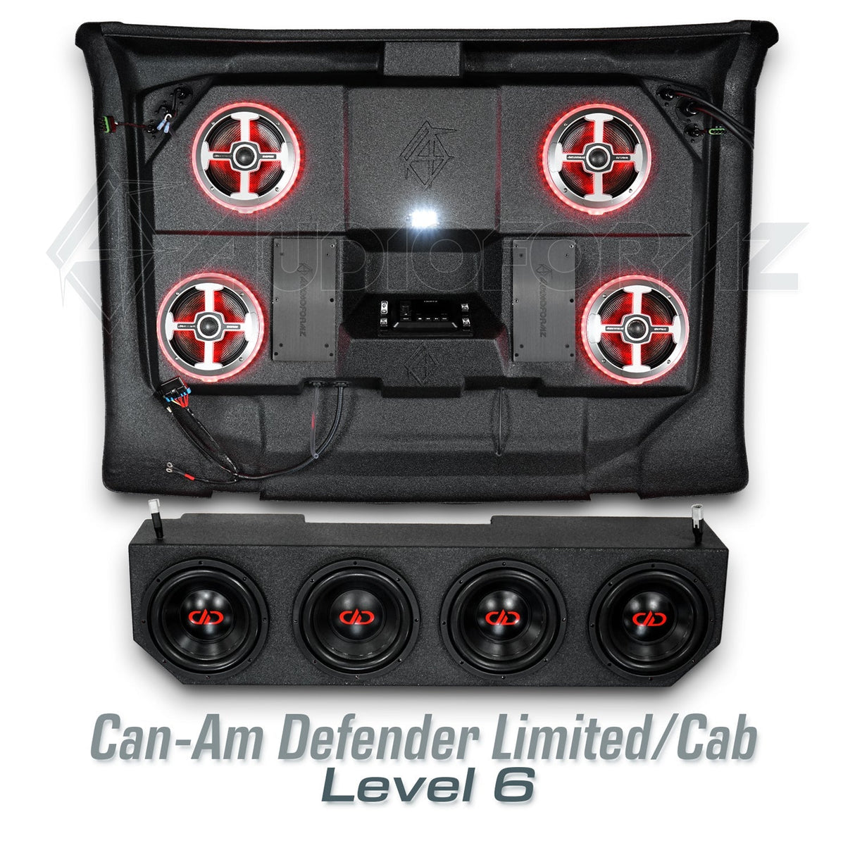 2026+ Can-Am Defender HD11 Limited/Cab Stereo Tops (2-Door) Can-Am