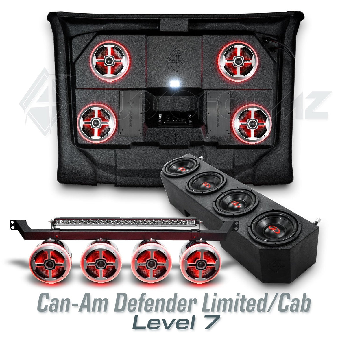 2026+ Can-Am Defender HD11 Limited/Cab Stereo Tops (2-Door) Can-Am
