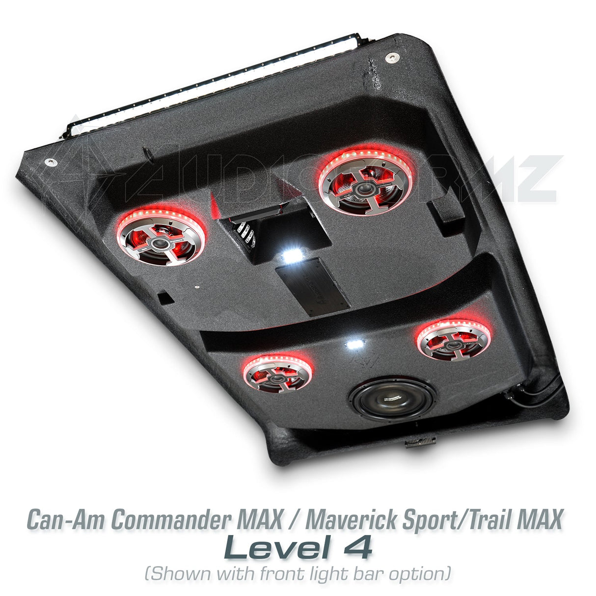 2021+ Can-Am Commander MAX / 2019+ Maverick Sport MAX Stereo Tops (4-Seat) Can-Am