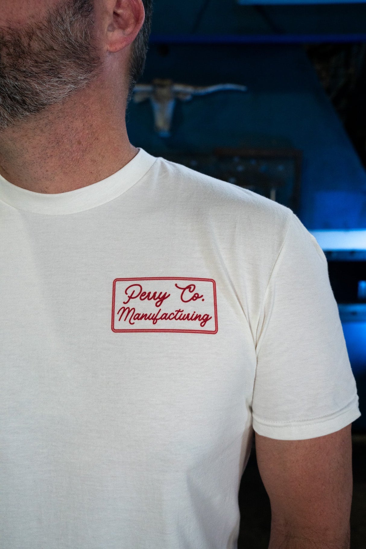 Longhorn Press Brake T-Shirt- District VIT Tee DT6000 Fortress Pro
