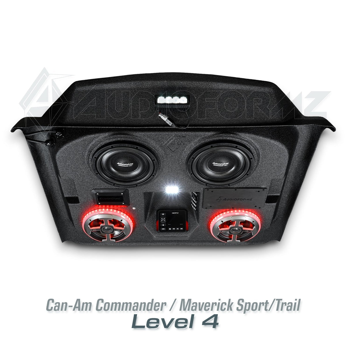 2021+ Can-Am Commander / 2019+ Maverick Sport / 2018+ Maverick Trail Stereo Tops (2-Seat) Can-Am