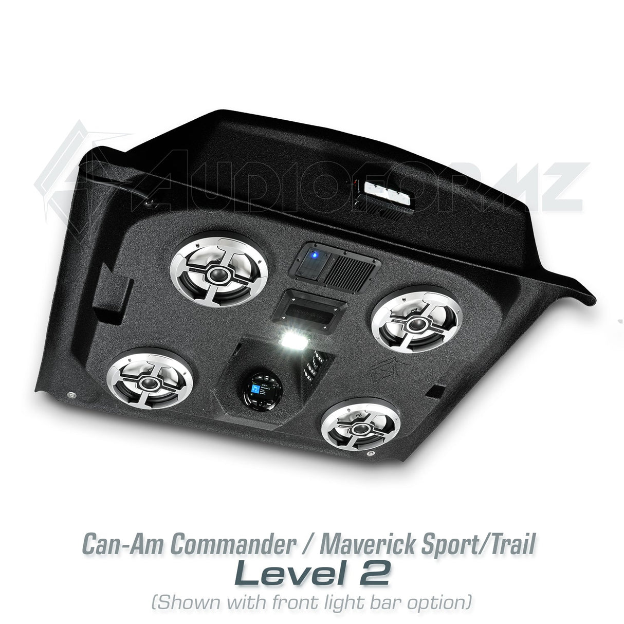 2021+ Can-Am Commander / 2019+ Maverick Sport / 2018+ Maverick Trail Stereo Tops (2-Seat)