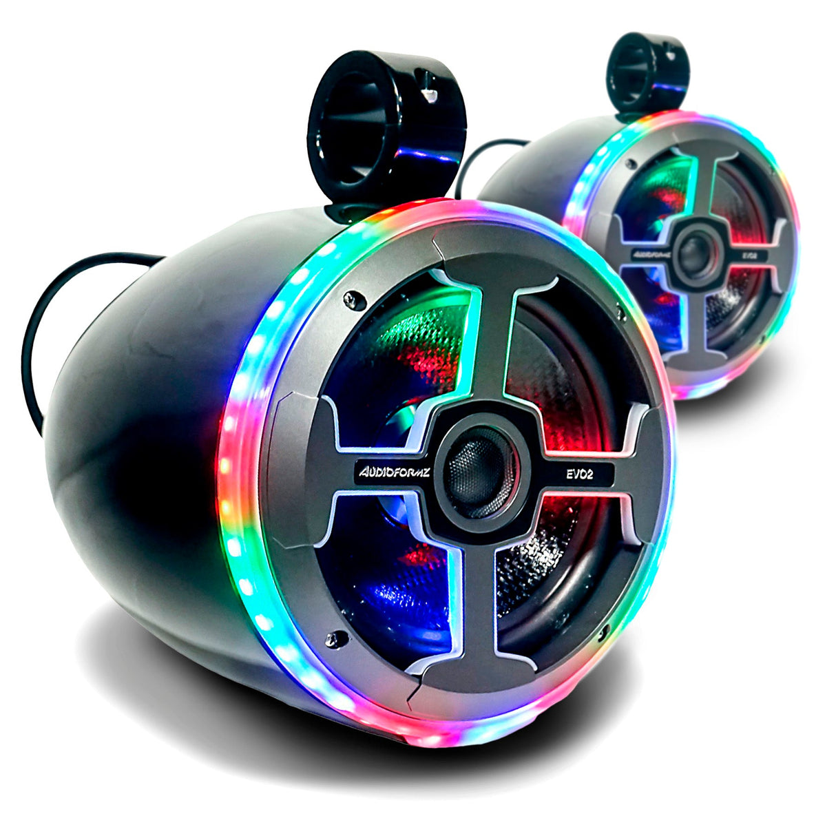 AudioFormz EVO2 8in 2-Way Component Marine IC LED Tower Speakers