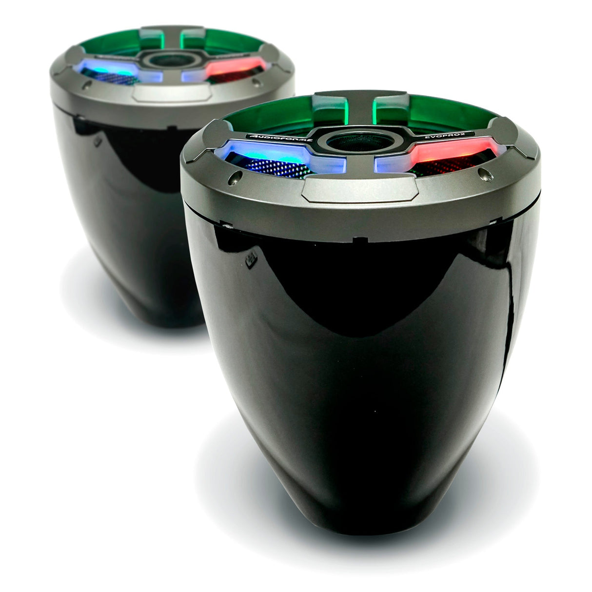 AudioFormz EVOPRO2 8in 3-Way Component Marine IC LED Loud Tower Speakers - Pair Universal-Fit