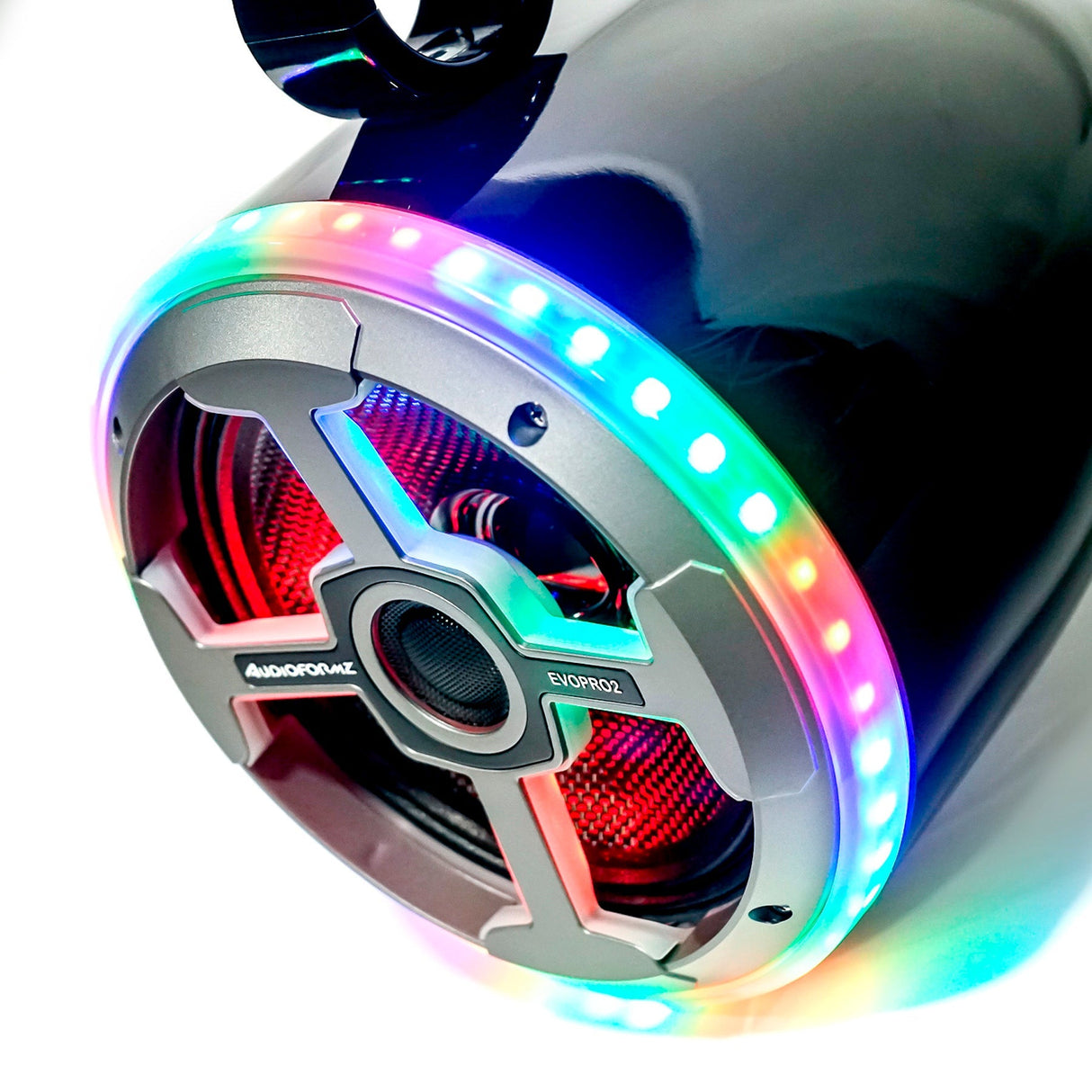 AudioFormz EVOPRO2 8in 3-Way Component Marine IC LED Loud Tower Speakers - Pair Universal-Fit