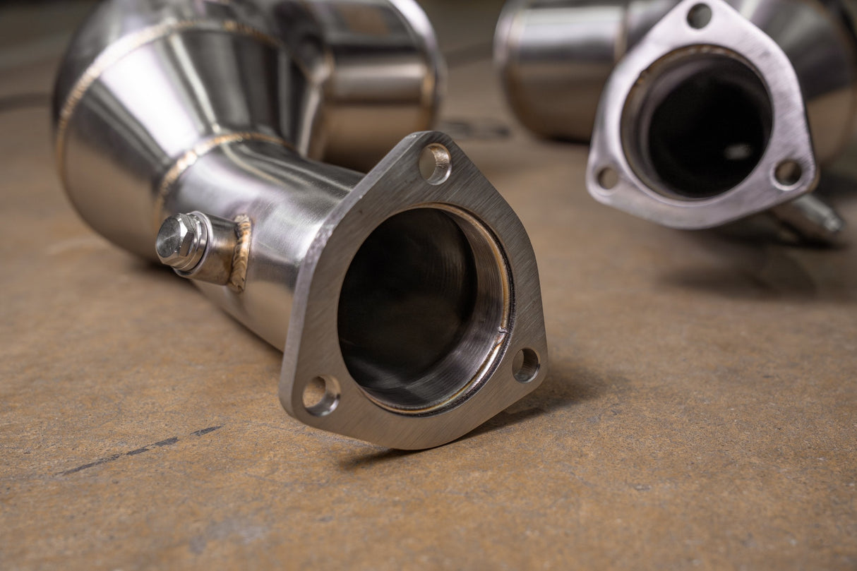 Audi C8 RS6 / RS7 400 Cell Catted Downpipes Valvetronic Designs
