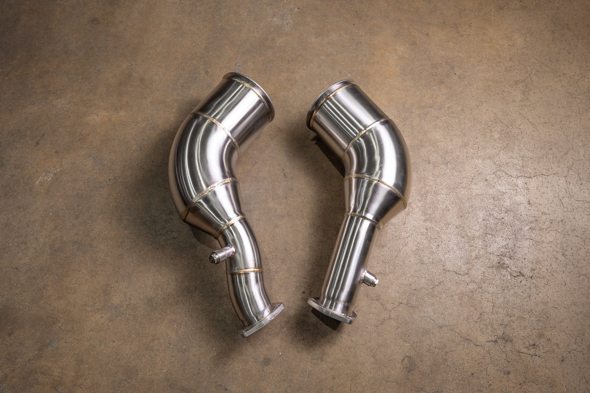 Audi C8 RS6 / RS7 400 Cell Catted Downpipes Valvetronic Designs