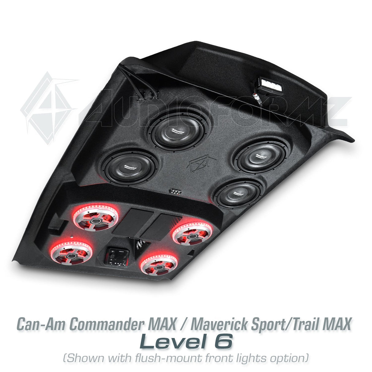 2021+ Can-Am Commander MAX / 2019+ Maverick Sport MAX Stereo Tops (4-Seat) Can-Am