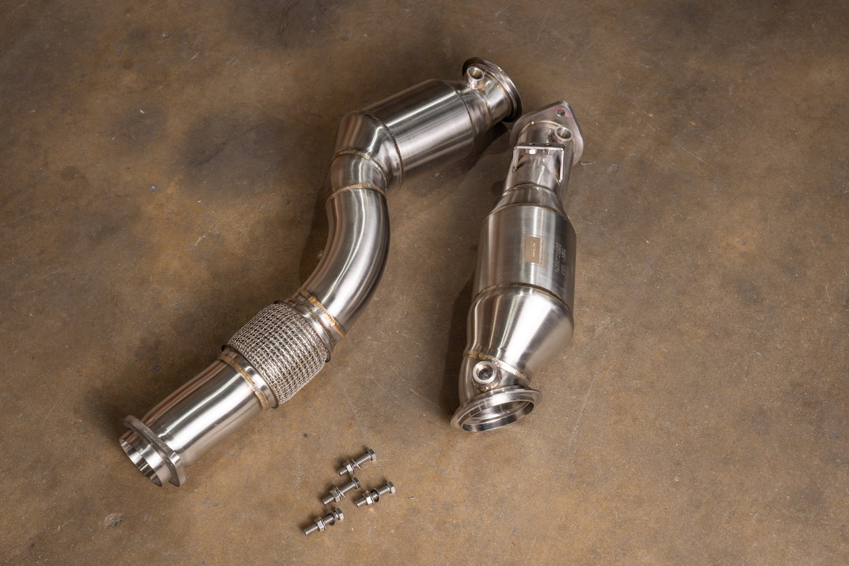 BMW G80/G82/G83/G87 M2 / M3 / M4 400 Cell Catted Downpipes Valvetronic Designs