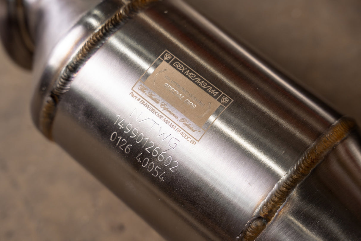 BMW G80/G82/G83/G87 M2 / M3 / M4 400 Cell Catted Downpipes Valvetronic Designs