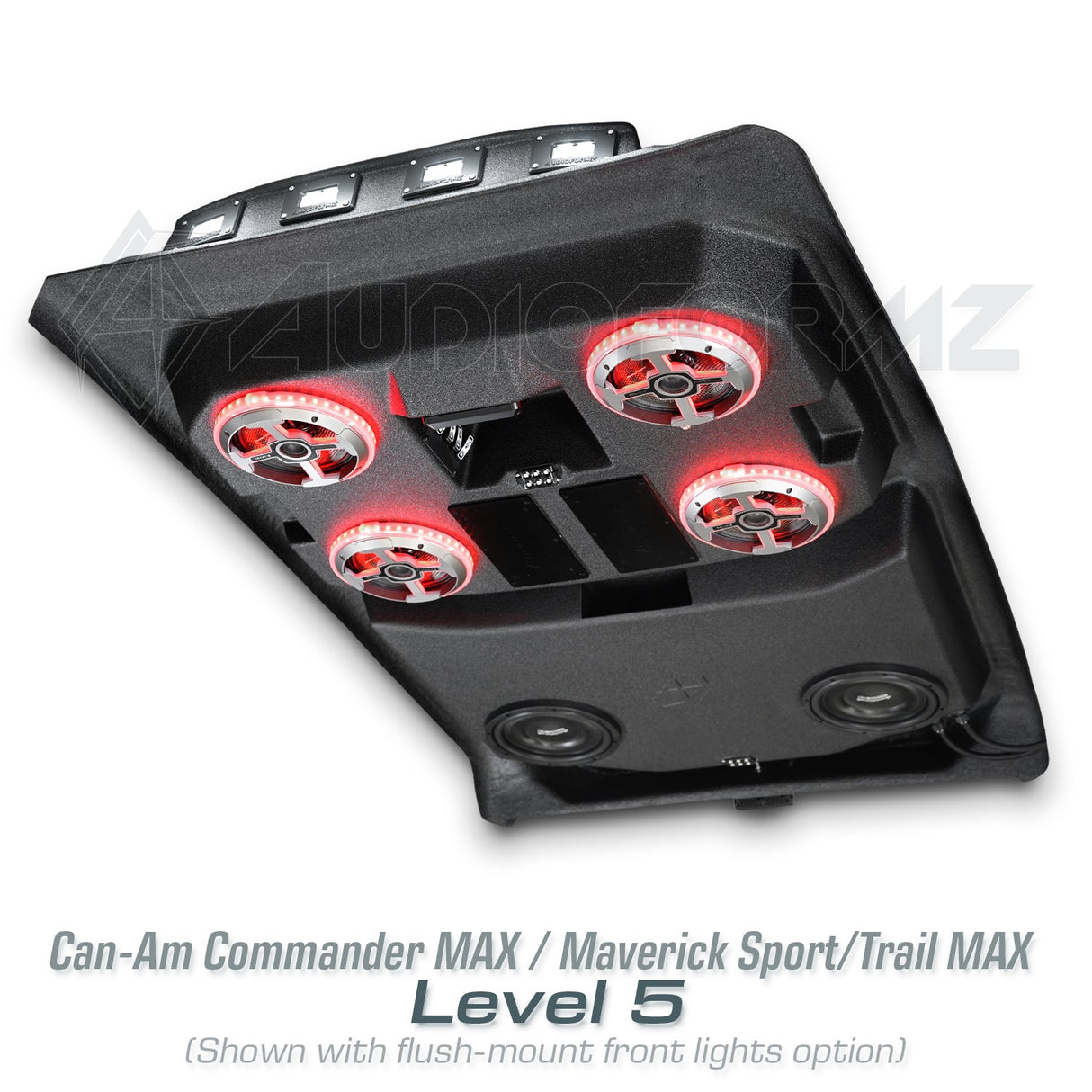 2021+ Can-Am Commander MAX / 2019+ Maverick Sport MAX Stereo Tops (4-Seat)