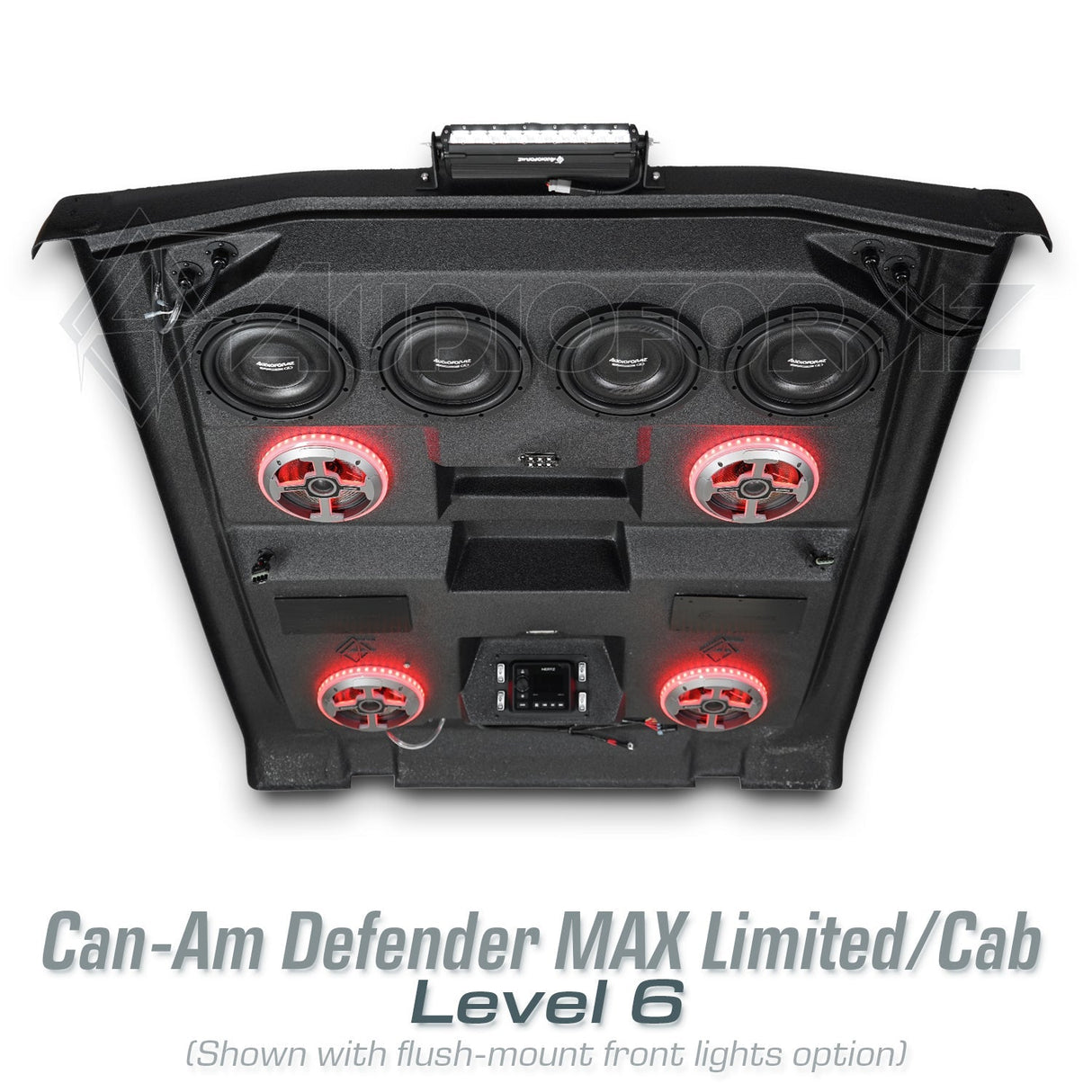 2026+ Can-Am Defender MAX HD11 Limited/Cab Stereo Tops (4-Door) Can-Am