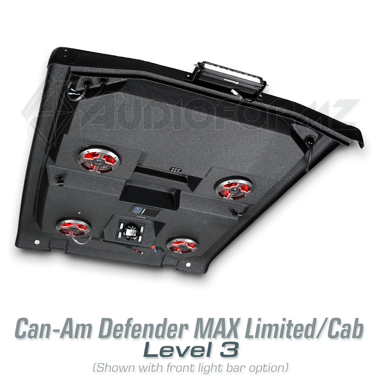 2026+ Can-Am Defender MAX HD11 Limited/Cab Stereo Tops (4-Door) Can-Am