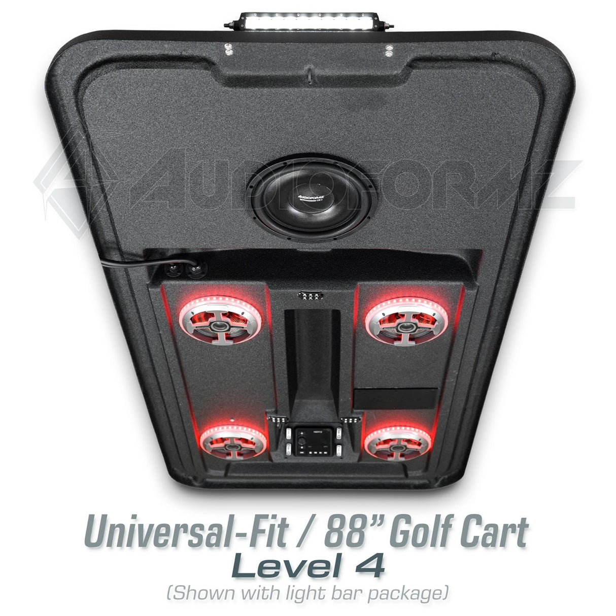 88in Universal-Fit Golf Cart Stereo Tops (4-Seat) Universal-Fit