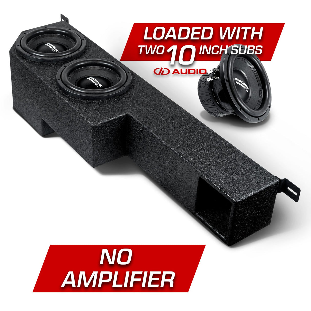 Can-Am Defender MAX 2 10" Under-Seat Ported Subwoofer Box (HD11)