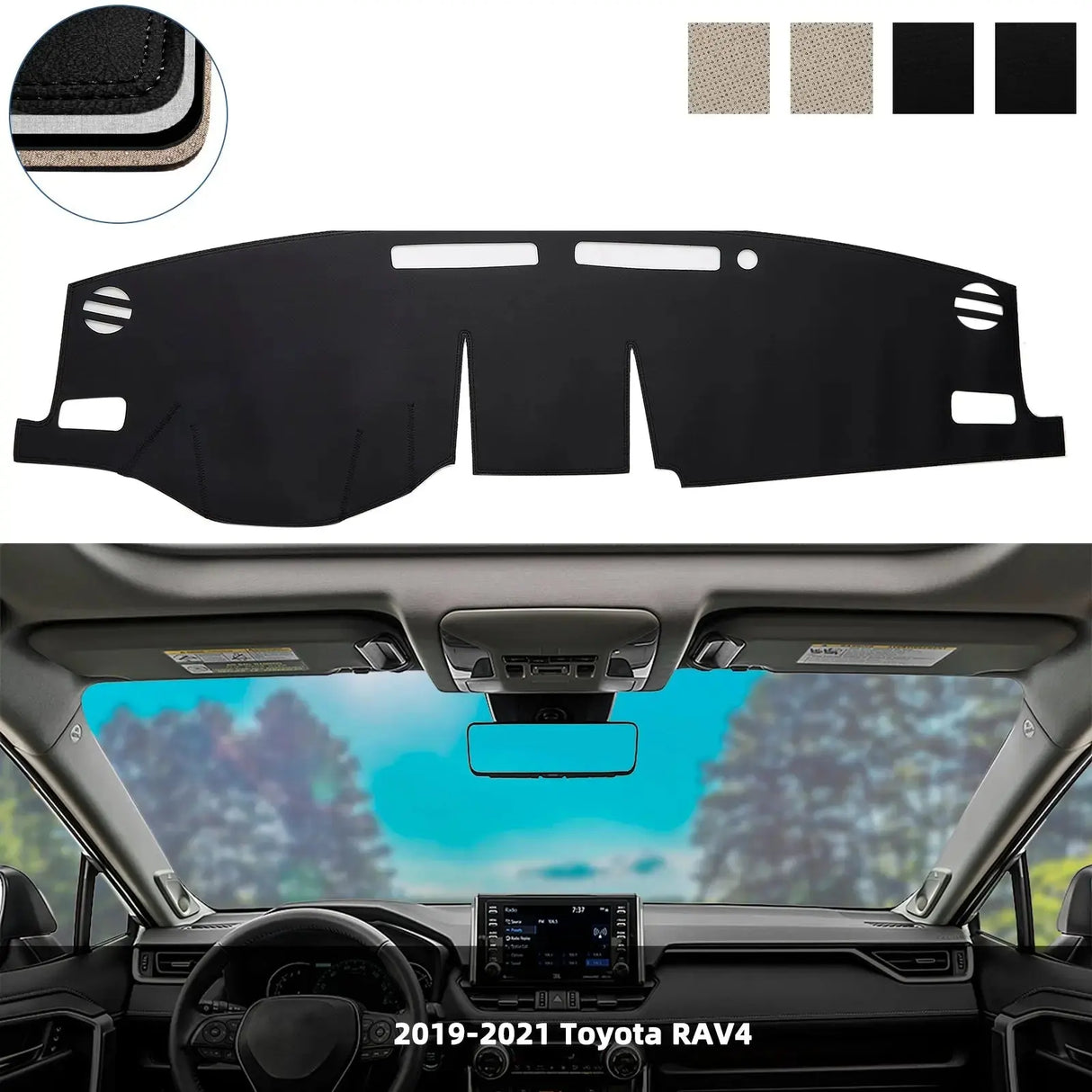 Dash Cover Mat for 2019-2022 Toyota RAV4