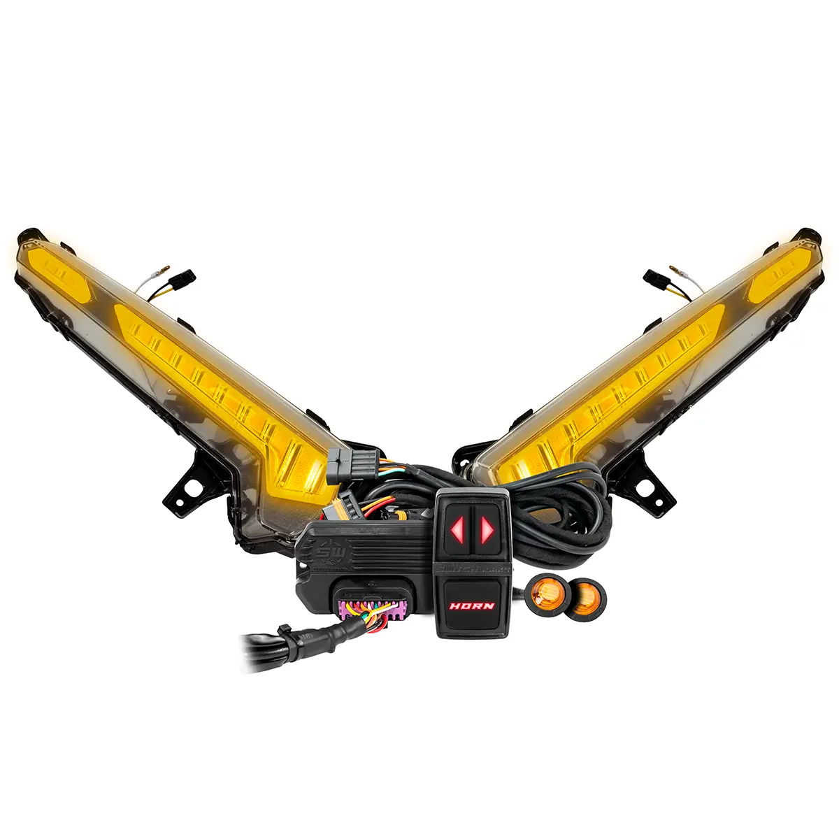 Turn-Signal Plug-&-Play Kit | 2026 Can-Am Defender HD11 | Front LED Lights w/Taillight Integration SWITCH Works