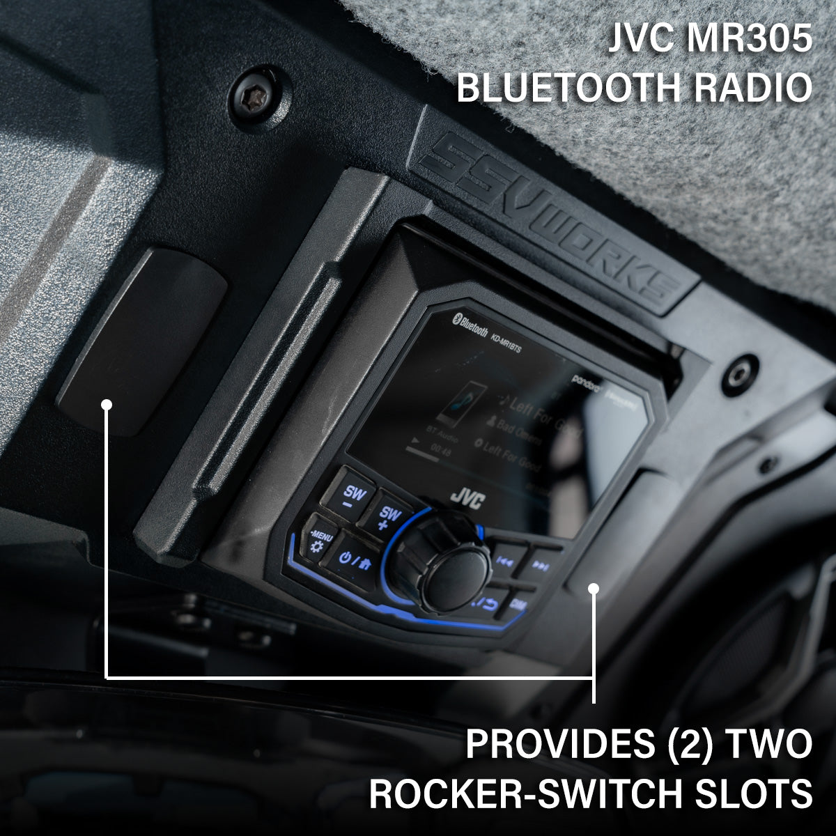 CanAm Defender | 2018-2026 HD10 & 2026 HD11 | Plug-&-Play 4-Speaker Overhead Sound Bar w/JVC MR305 Bluetooth