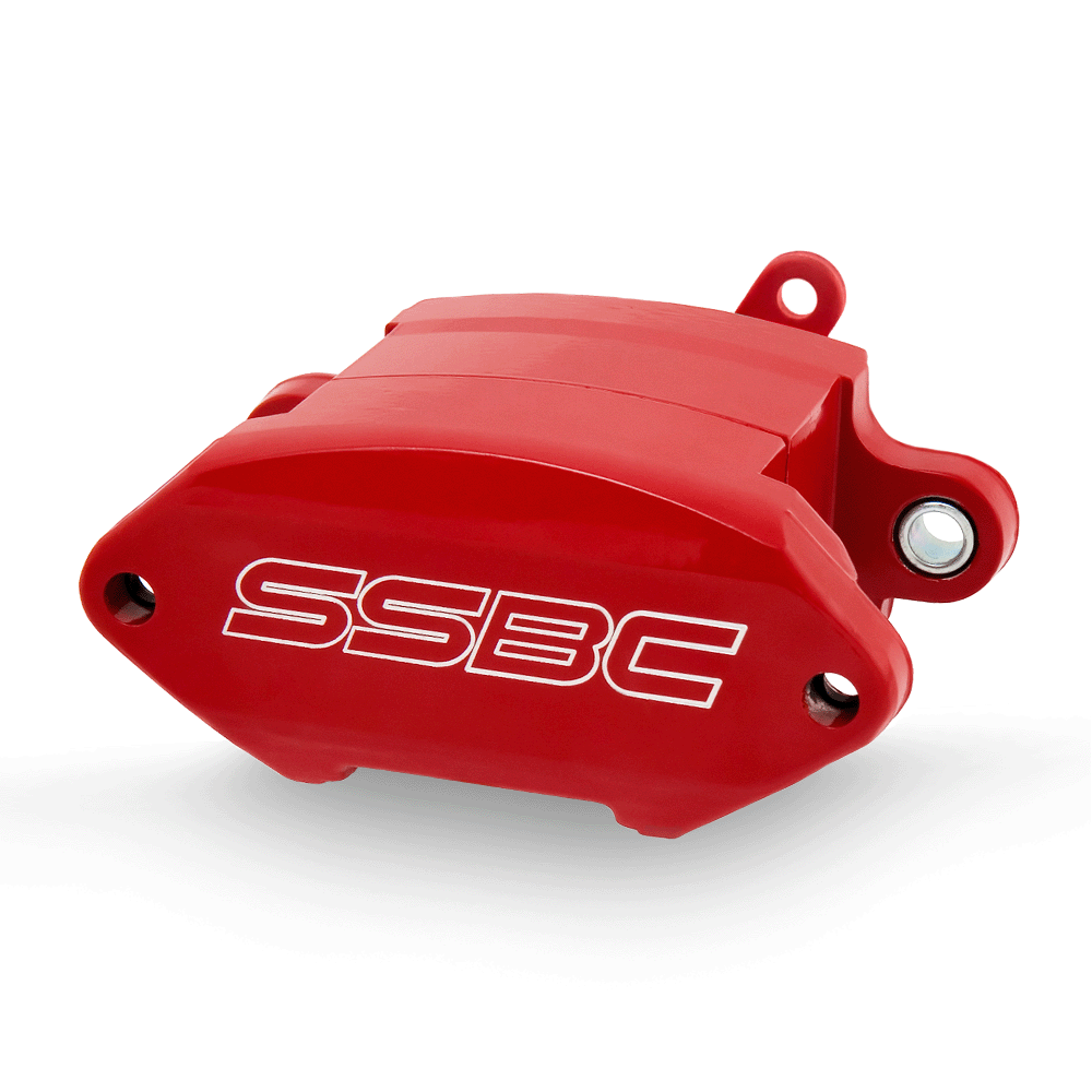 American Made Sport R1 Billet Aluminum Rear Drum to Disc Brake Conversion Kit W/Rotors. Red A111-20R