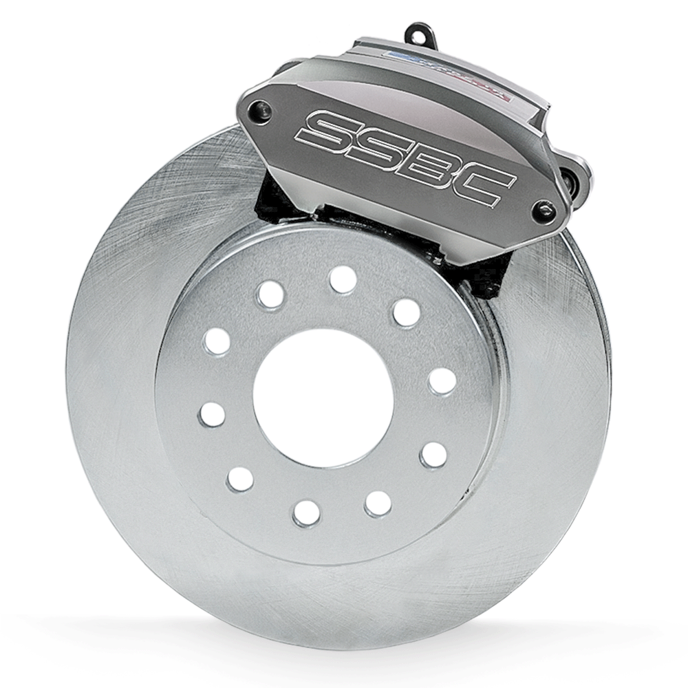 American Made Sport R1 Billet Aluminum Rear Drum to Disc Brake Conversion Kit W/Rotors. Clear A125-26