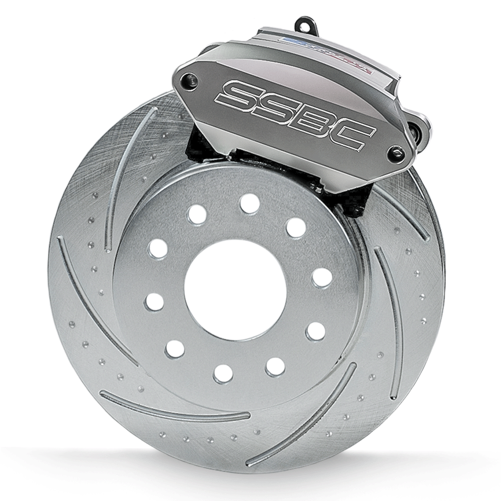American Made Sport R1 Billet Aluminum Rear Drum to Disc Brake Conversion Kit W/Rotors. Clear A110-11