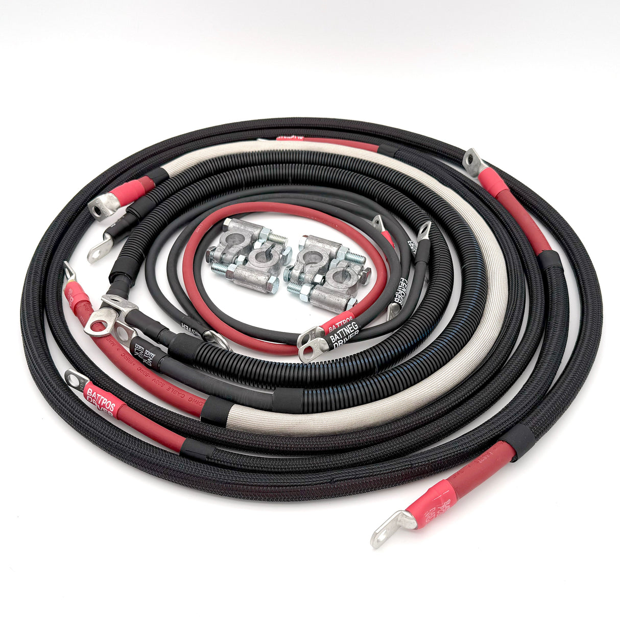 Dodge Cummins Diesel - 3rd Gen Battery Cable Kit (2003-2009) Big7Kits